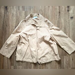 Akris Light Tan Perforated Jacket